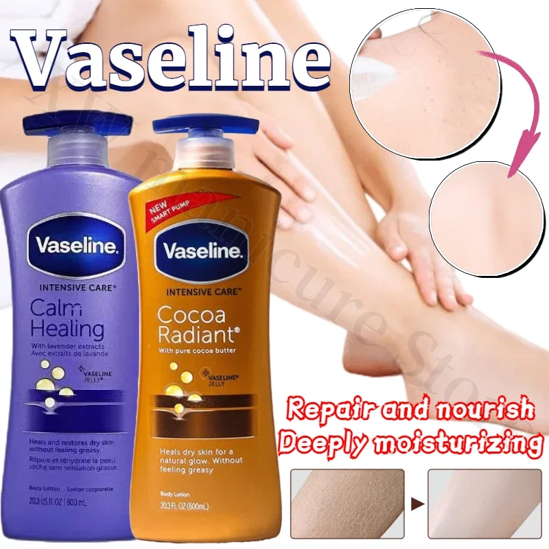 Vaseline Body Lotion Moisturizing Autumn and Winter Hydrating Whole Body Men and Women Long-lasting Fragrance Body Lotion 600ml