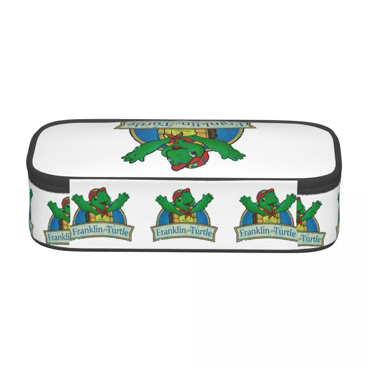 Vintage Franklin The Turtle Pencil Cases for Students Pen Box Pencil Bag Large Storage Pencil Pouch Pen Holder