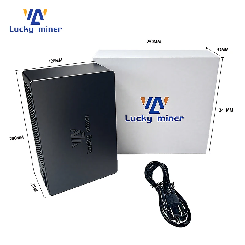 Новый Lucky Miner LV08 4,2TH/s Asic Chip Silent Bitcoin Solo Mini Miner Поддержка SHA256 BTC BCH BSV DGB монеты