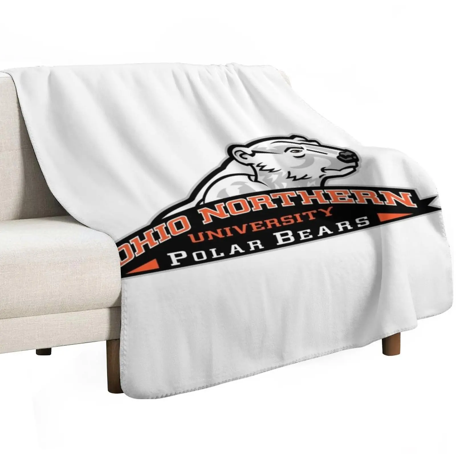 Ohio Northern polar bears Throw Blanket Luxury Throw Retros Decorative Throw Winter beds Designers Hairys Blankets