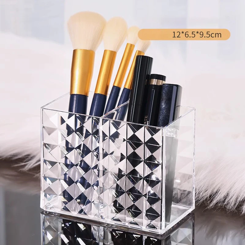 1PC Clear Acrylic Makeup Brush Holder Desk Cosmetic Organiser Lipstick Brush Storage Lipstick Brush Storage Holder