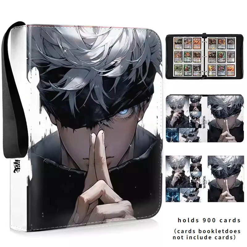 Jujutsu Kaisen Anime Collection Card Album Book Folder Phantom Parade 900pcs Zipper Card Binder Holder Toy Gift