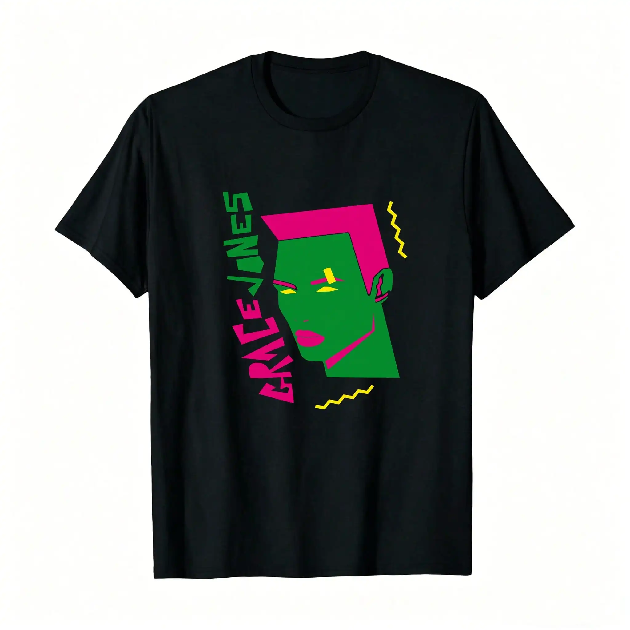 Grace Jones Printed T-Shirt, Women's Printed T-Shirt 220g_,Breathable And Comfortable Short-Sleeved Round-Neck Top, Suitable For All Seasons, Everyday Wear For Women