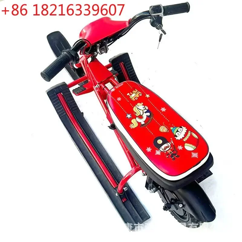 Children's Electric Off-Road Kadin Snowmobile ATV Scenic Rides Sleigh Scooter