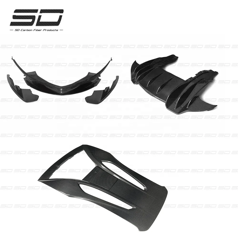 

OEM Style Real Carbon Fiber Body Kit Front Lip Side Skirt Rear Diffuser For McLaren 540C/570S/570GT