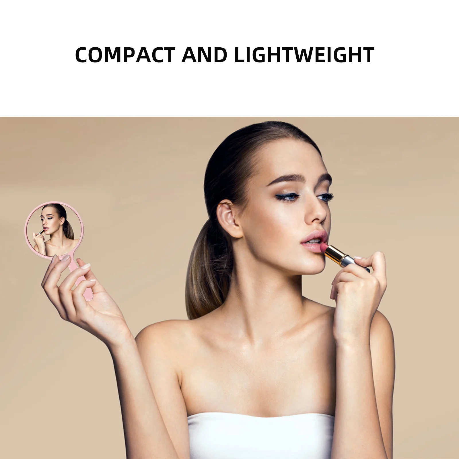 5 pçs espelhos portáteis de viagem espelhos portáteis durável seguro não é fácil de quebrar presente para presentes espelho