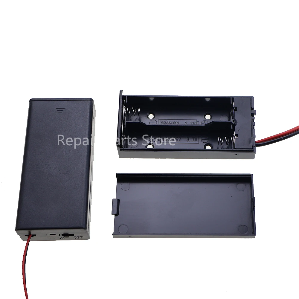 حامل بطارية AA/صندوق في السلسلة مع مفتاح غطاء وموصلات توصيل PH2.0/XH2.54/SM/DuPont ذكر/أنثى/DC5521