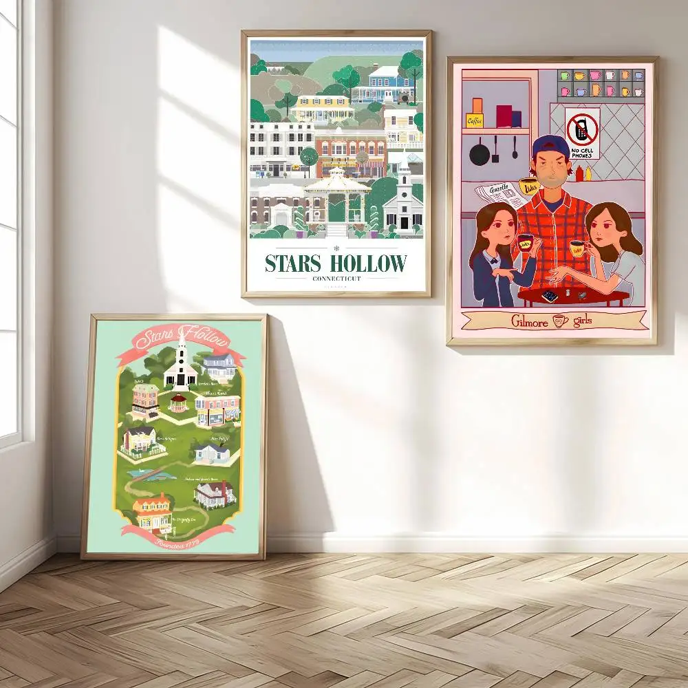 1pc Gilmore Girls Poster High Quality Print Waterproof Wall Art Sticker For Bar Living Room Decor Gift