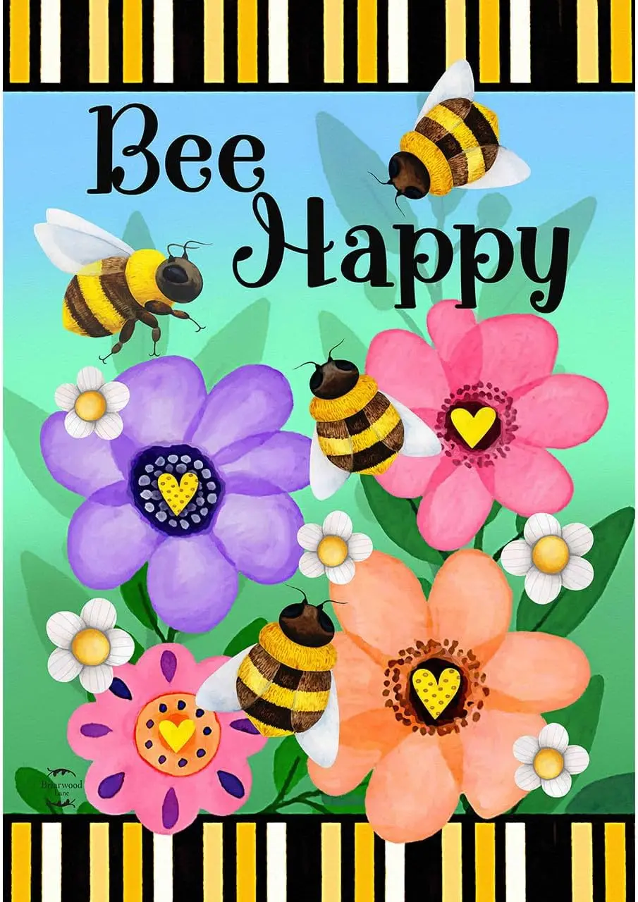 Briarwood Lane Busy Bees Garden Flag ZZM