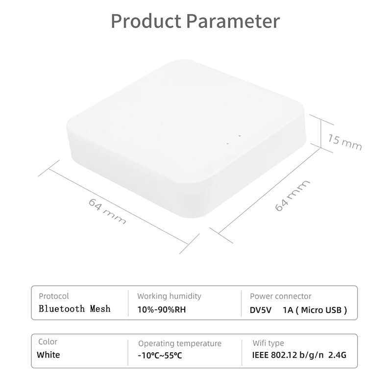 Wireless Wifi Gateway 2.4G Remote Control Device Used in Conjunction with Alexa Google Home Smart Lock Tuya Application