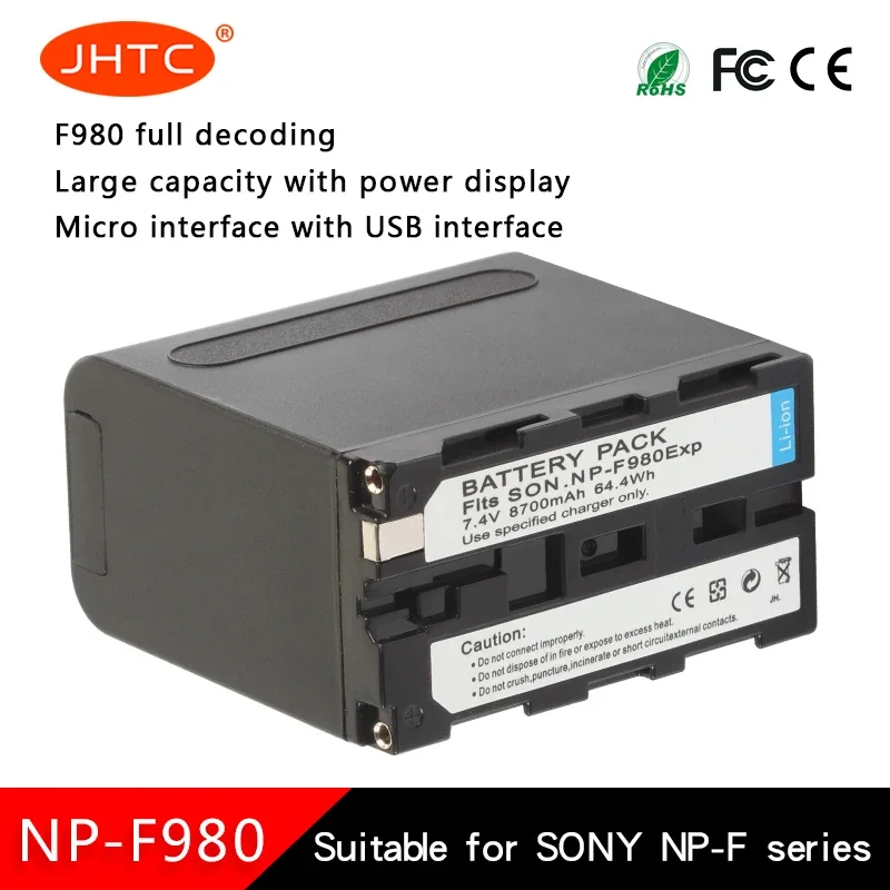 NP-F980 NP F980 8700mah Battery For Sony CCD-TRV35 CCD-TRV940 CCD-RV100 CCD-TR415E DCR-TR7Series Batteries NPF980