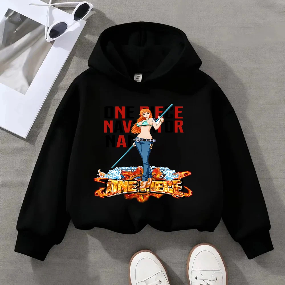 Bluza dziecięca One Piece Vinsmoke Sanji z nadrukiem anime, codzienna bluza dla chłopców i dziewcząt, bluza z postacią z kreskówki dla dzieci.
