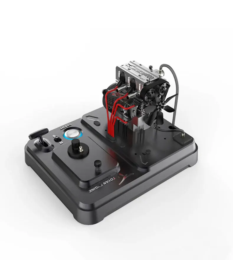 

ДВИГАТЕЛЬ TOYAN FS L200AC Двигатель с воздушным охлаждением Метанол Четырехтактный двухцилиндровый двигатель Модель Комплект Сборочная игрушка Diy FS-L200ACL-XP