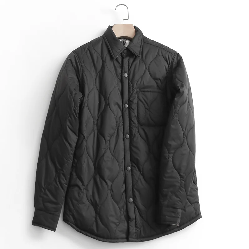 

Men's Casual Shirt Style Sewn Cotton Jacket Long Sleeve Autumn Winter New Fashion Standard Fit Button up Youth Popular Standa...