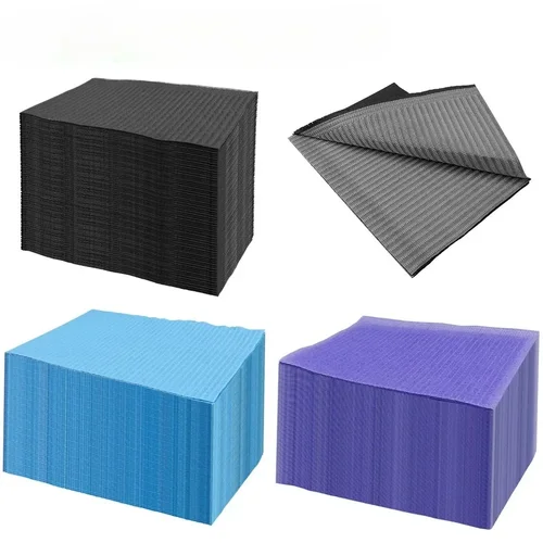 125 unids/bolsa almohadillas de limpieza desechables cuentas de perforación Dental hojas inalámbricas cubiertas impermeables servilletas dentales accesorios de tatuaje