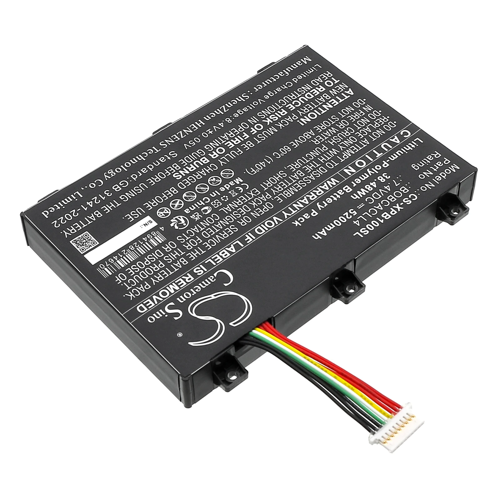 Replacement 7.4V 5200mAh Battery BOBCACLL4 for Xplore Bobcat Rugged IX101B1 Tablet, Xplore Thinkpad P72, XSlate B10, IX101B2