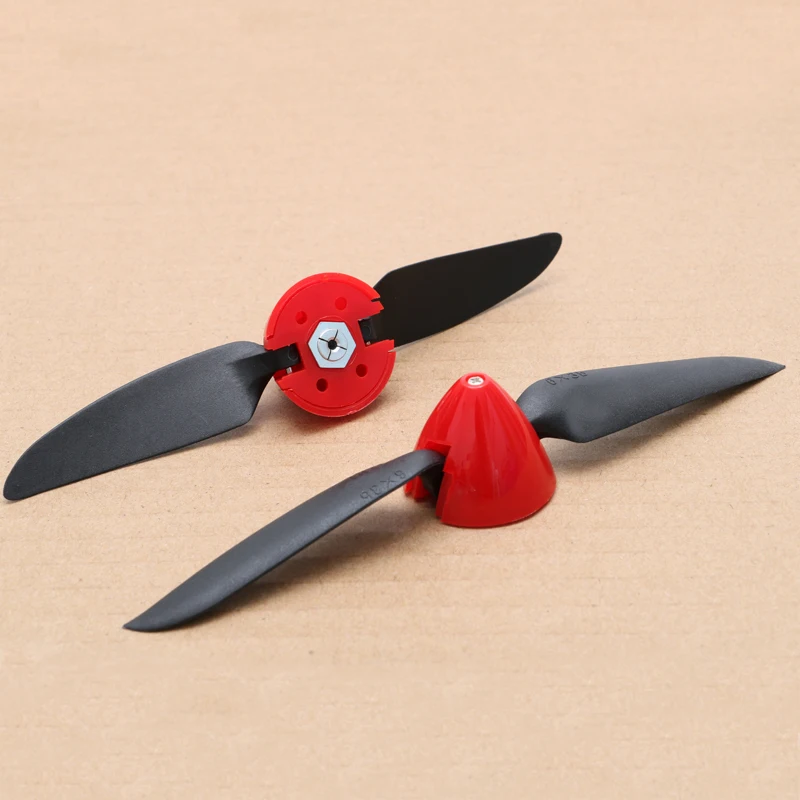 1PCS Brushed Motor Folding Propeller Assembly 2Blades Paddle with Dia 30/33/45mm Fairing Modified Kits for RC Airplane Model