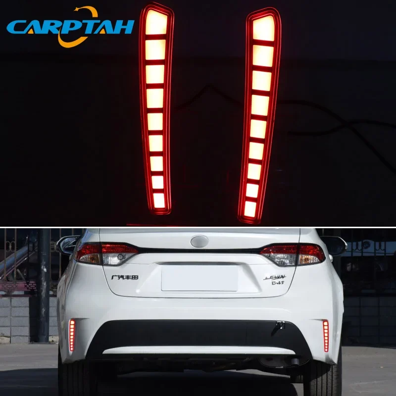 Car LED Rear Bumper Lamps For Toyota Corolla USA 2019 - 2020 Brake Light Turn Signal Backup Reflector Lamp Taillights Fog lamp