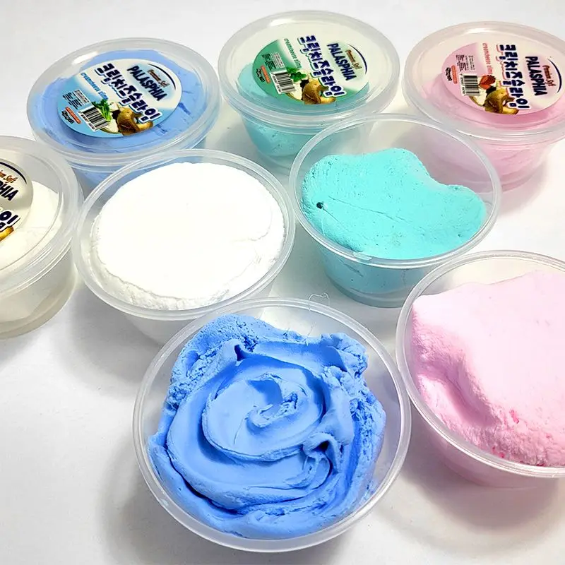 3 Colors Color Cream Cheese Slime Random Sending Liquid Monster ASMR Liquid Monster Elementary School Admission Mallet Toy