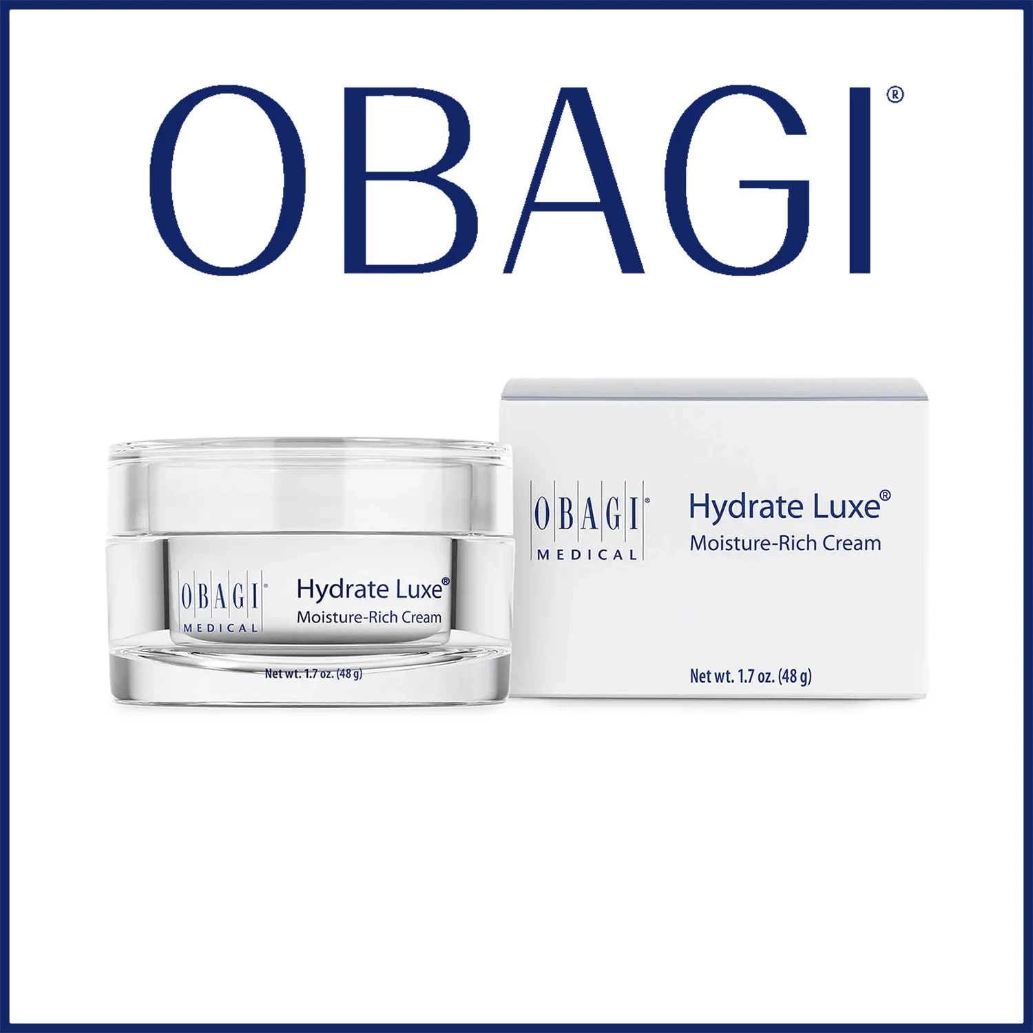 Obral Obagi Hydrate Luxe Krim Pelembab sangat kaya 48g, krim pelembap wajah hidrasi krim wajah malam