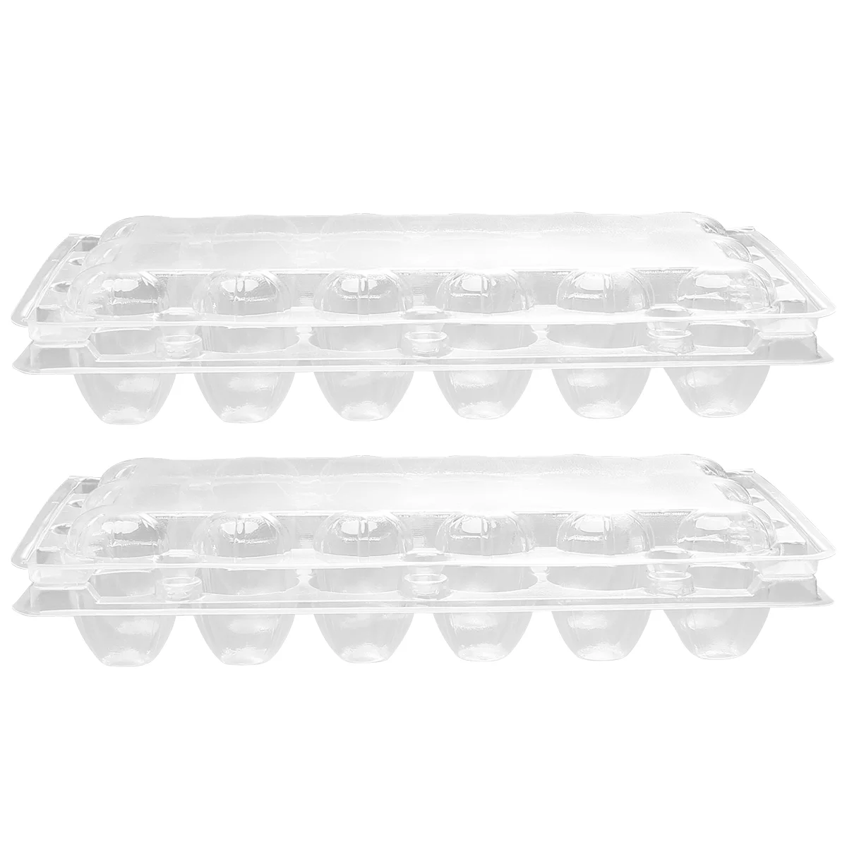 

50pcs 18 Grids Quail Egg Carton Storage Container Organizer Disposable Pvc Storage Box Transparent Egg Dispenser Holder for Home