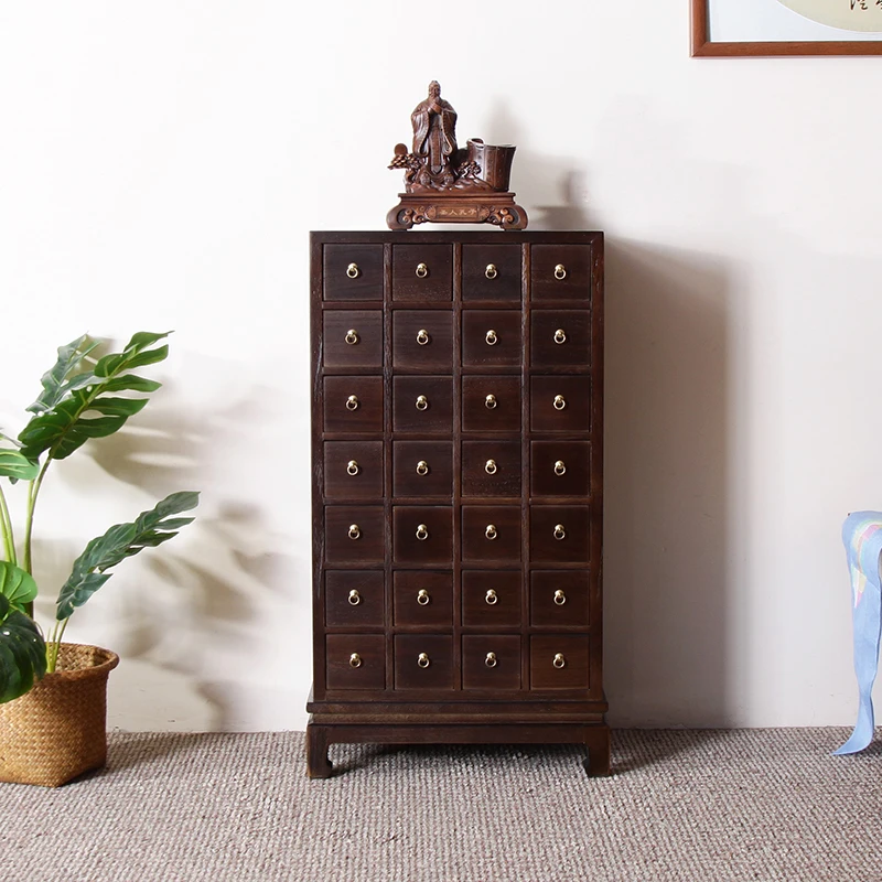 

Solid wood medicine cabinet, household traditional Chinese medicine family traditional Chinese medicine storage cabinet