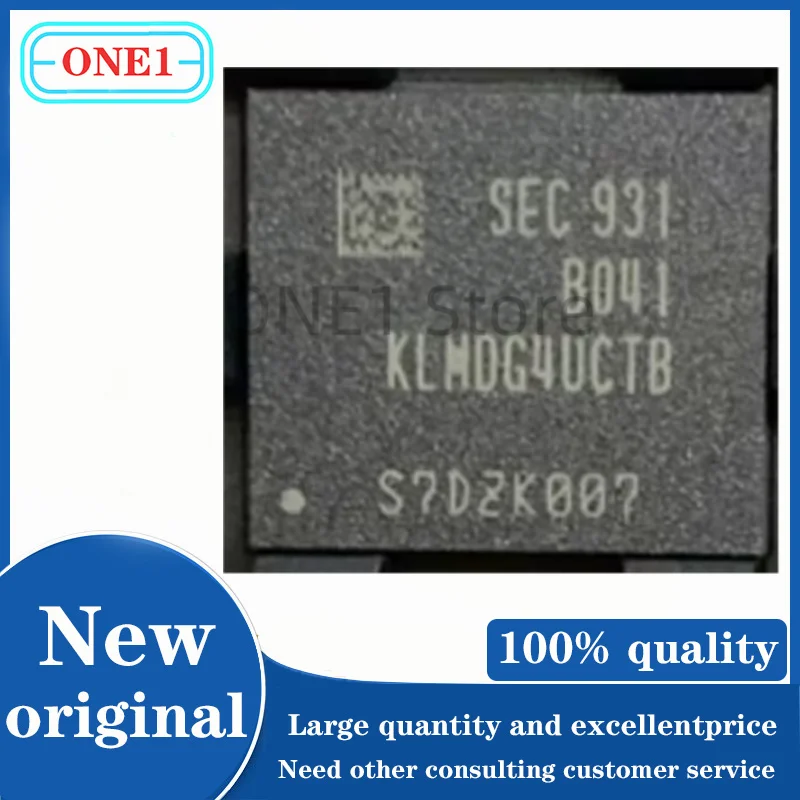 1PCS/lot New original KLMDG4UCTB-B041 KLMDG4UCTB EMMC 5.1 versione 128G chip di archiviazione BGA153