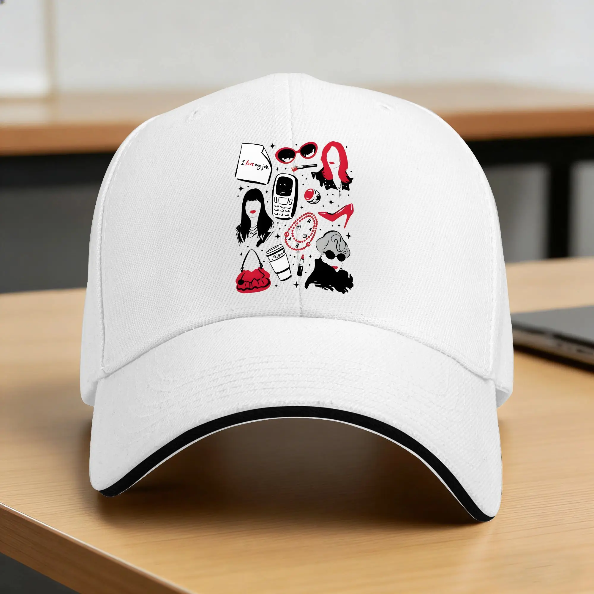 Comedy Meryl Streep Movie The Devil Wears Pradaed Baseball Cap  Stylish Men Trucker Hat Sun-Proof Outdoor Baseball Caps Gift