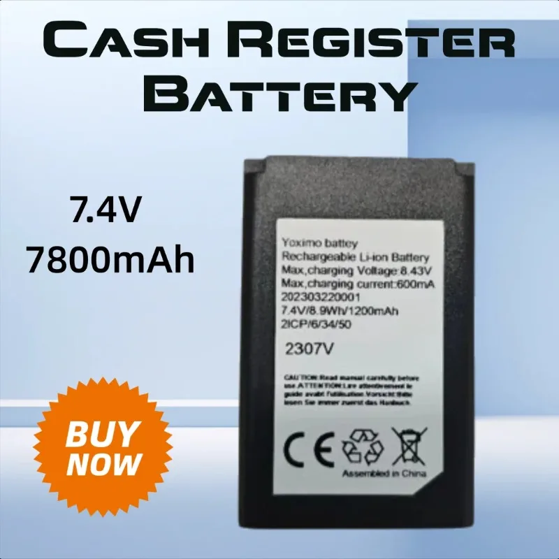 

7.4V 1200mAh for Worldline Yoximo GSM /4G 3g Cash Register Battery