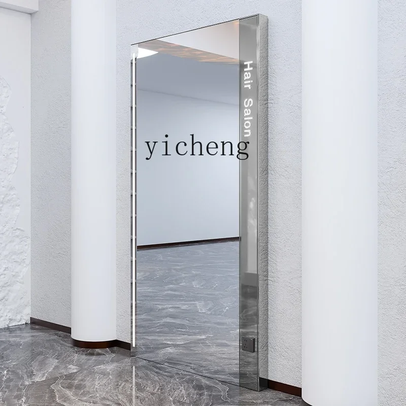 Barber Shop Mirror Table Hair Salon Special Single And Double-sided Floor MirrorL28