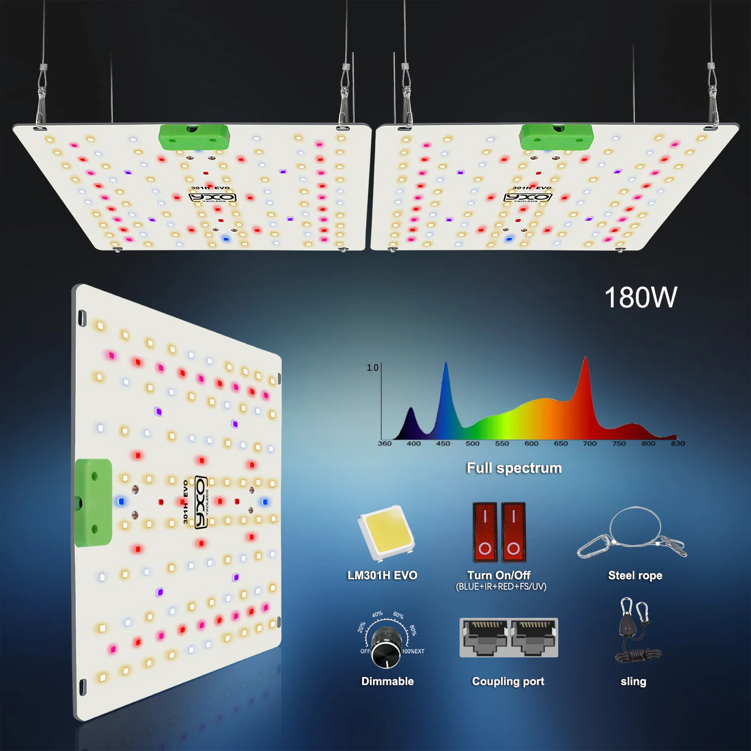 180 واط الطيف الكامل LM301H EVO LED تنمو ضوء 85 واط الكم LED فيتو مصباح للنباتات المائية الدفيئة زهرة الخضار وزهرة #6