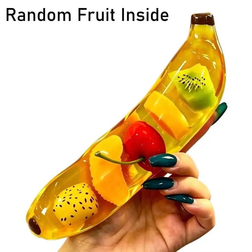 Release Hand Maltose Banana Squeeze Toy Sensory Relax Gift Simulated Banana Vent Toy 16cm Stretch Slow Rebound Toy