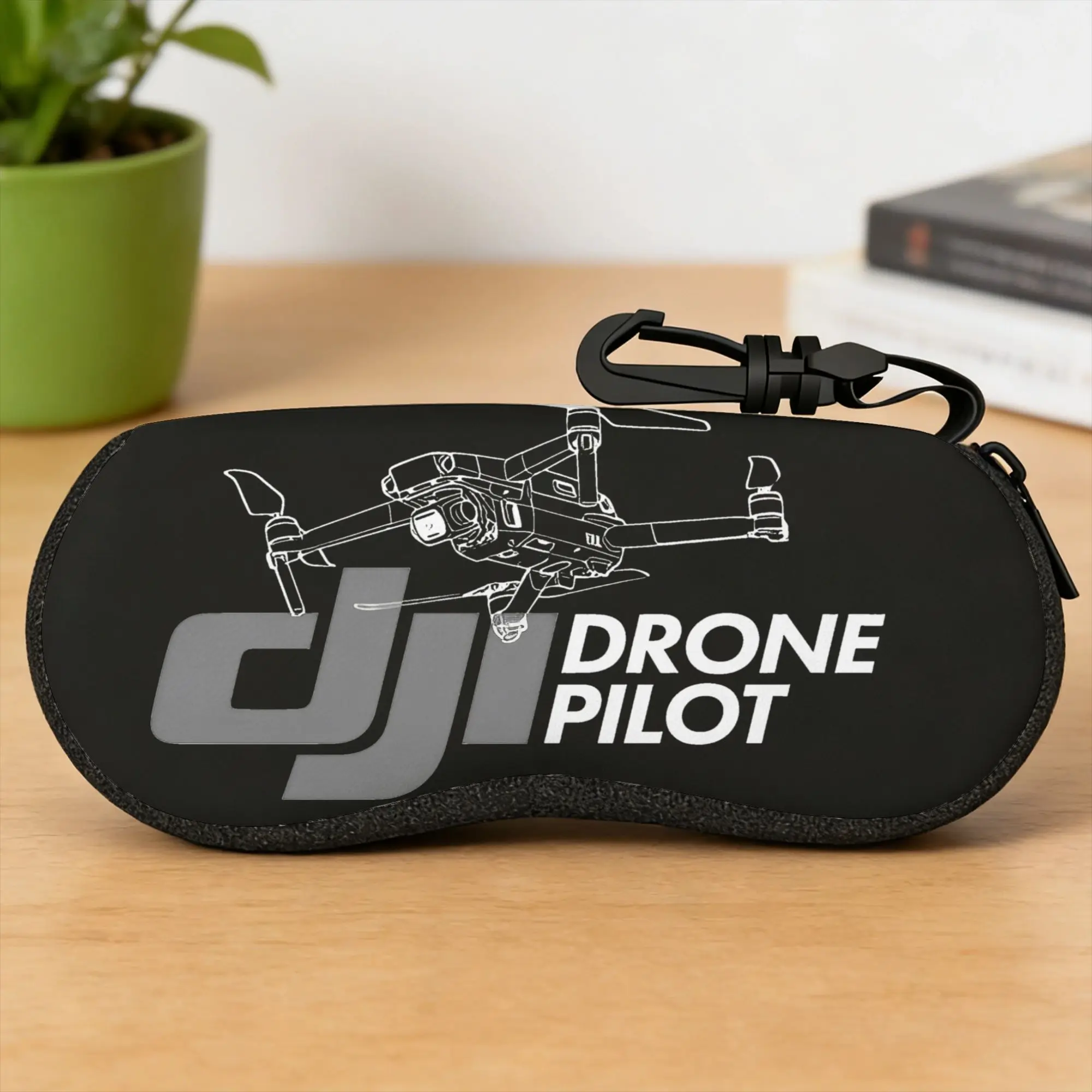 D-djis Drone Pilot Logo Glasses Case Cover  Portable Sunglasses Pouch Classic Eyeglass Protector Unisex Eyewear Accessory