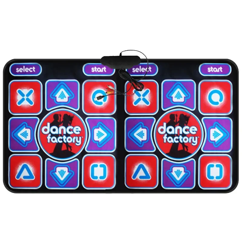 Non-slip Double Dancer Music Mat Home Indoor Light Emitting Diode Electronic Lighting Dance Floor Mat