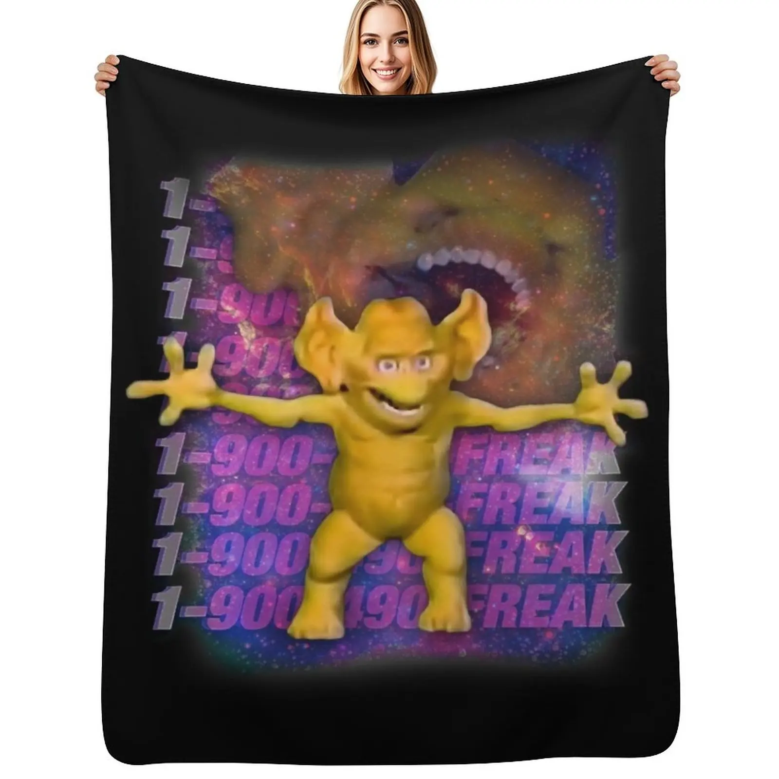 

freddie freaker Throw Blanket Single Hairy Retros Blankets For Bed Blankets