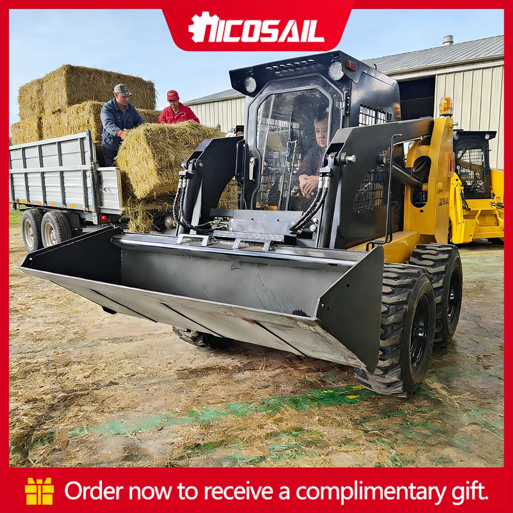 

JC25 Skid Steer Loader 380kg Compact for Municipal Greening Debris Clearing Loading Moving Narrow-Alley Light Operation