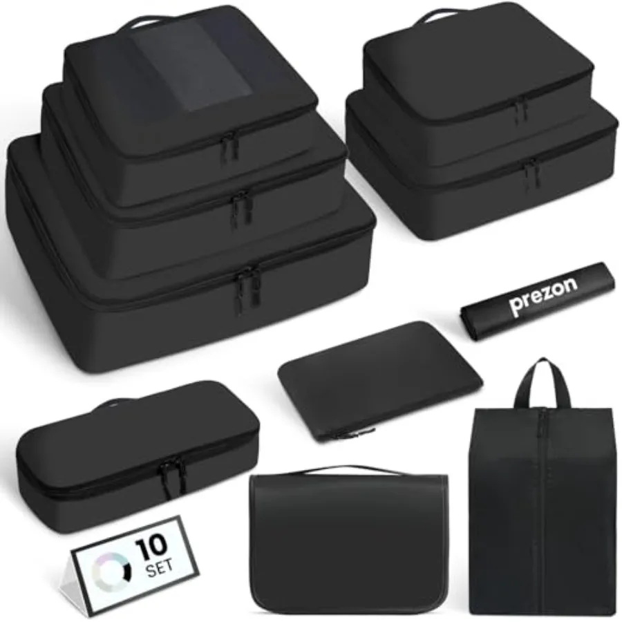 

Mesh Packing Cubes for Travel Durable Luggage Organizer with Sturdy Material and Double Zippers Comprehensive Set for Travel Ac