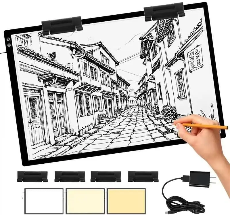 

Upgrade Rechargeable A1 Light Pad for Diamond Art Painting(35.4''x 23.6''), Extra Large LED Tracing Light Box for Drawing,
