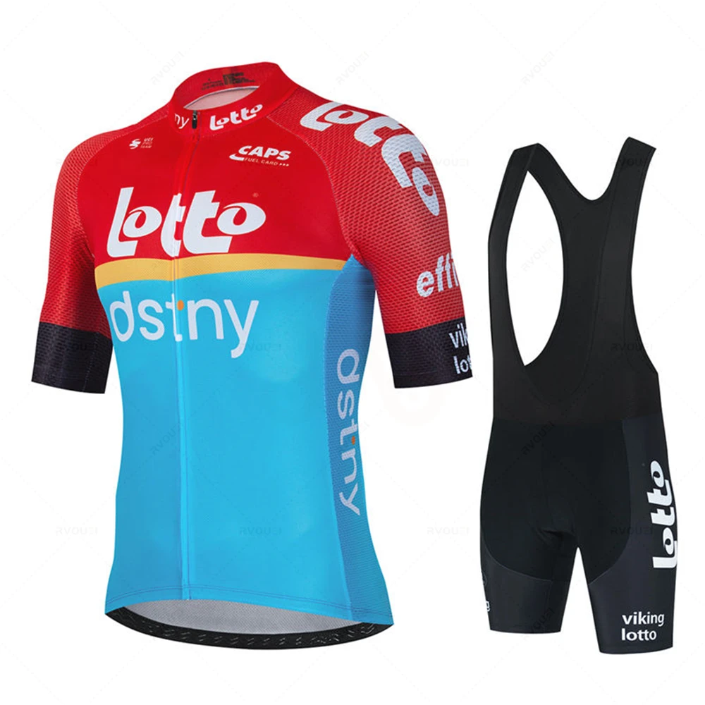 Lotto Cycling Jersey Set 2025 Summer New Bicycle Clothing MTB Uniform Riding Bib Shorts Bike Clothing Maillot Ciclismo Hombre