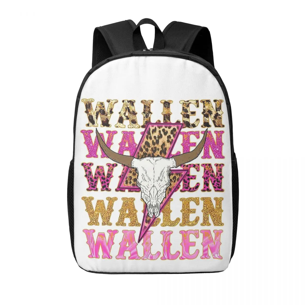 

Morgan Wallen Bull Skull Woman Backpacks Boy Girls Bookbag Fashion Students School Bags Portability Travel Rucksack Shoulder Bag