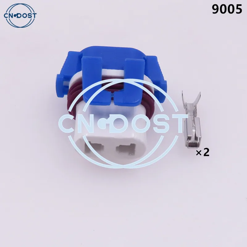 

1 комплект, 2-контактный 9005, автомобильная керамическая розетка переменного тока в сборе для разъема автомобильной противотуманной фары