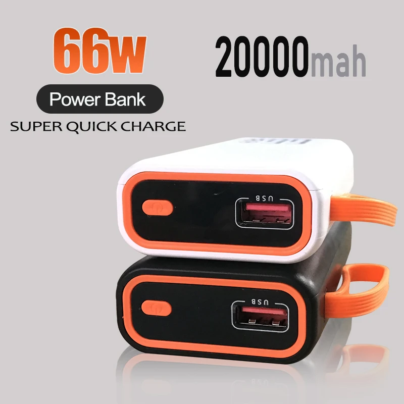 

66W Power Bank 20000mAh Mini Super Fast Charging PD 20W Portable External Battery Powerbank for Phone Laptop Tablet Mac