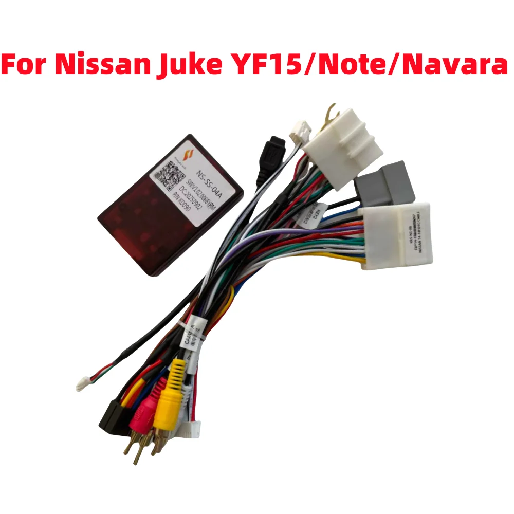 Car Radio Stereo Wiring Harness Cable 16Pin Canbus For Qashqai 2006-2013/Juke YF15 2010-2014/X-TRAlL 3/Qashqai 2 2013-2021 Note
