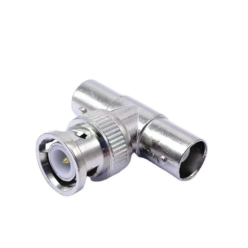 2/5/10pcs BNC T-type Connector Adapter Splitter Coupler 1 BNC Male To 2 BNC Female Video CCTV Jack Plug Transmission Cables E4