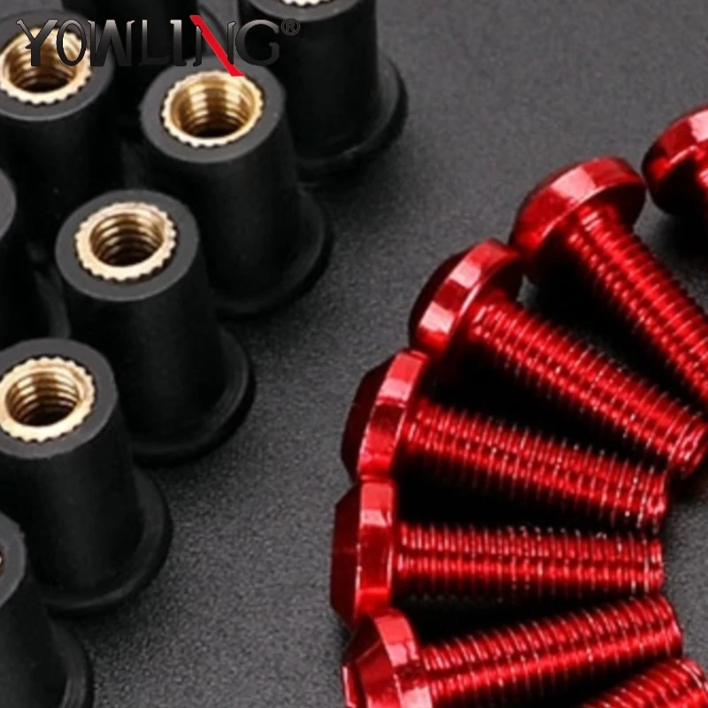 

10PCS M5 Motorcycle Accessories Windshield Screw Rubber Nuts Fairing Bolts For Honda CB500X CB 500X CB500 X 2013 2014 2015-2024