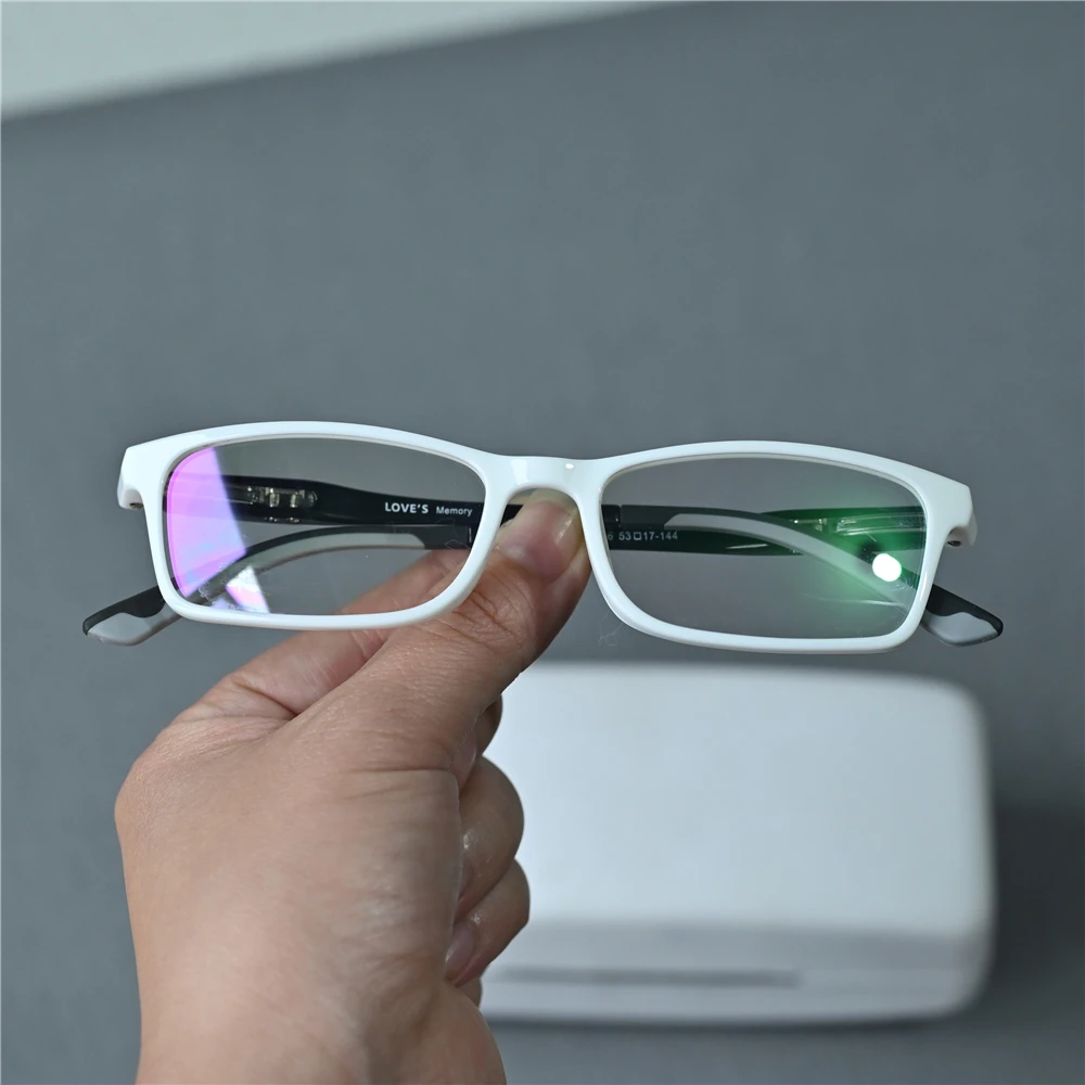 Cubojue White Men Reading Glasses Women TR90 Eyeglasses Frame Male 10g Ultralight Spectacles for Presbyopia Diopter Lens