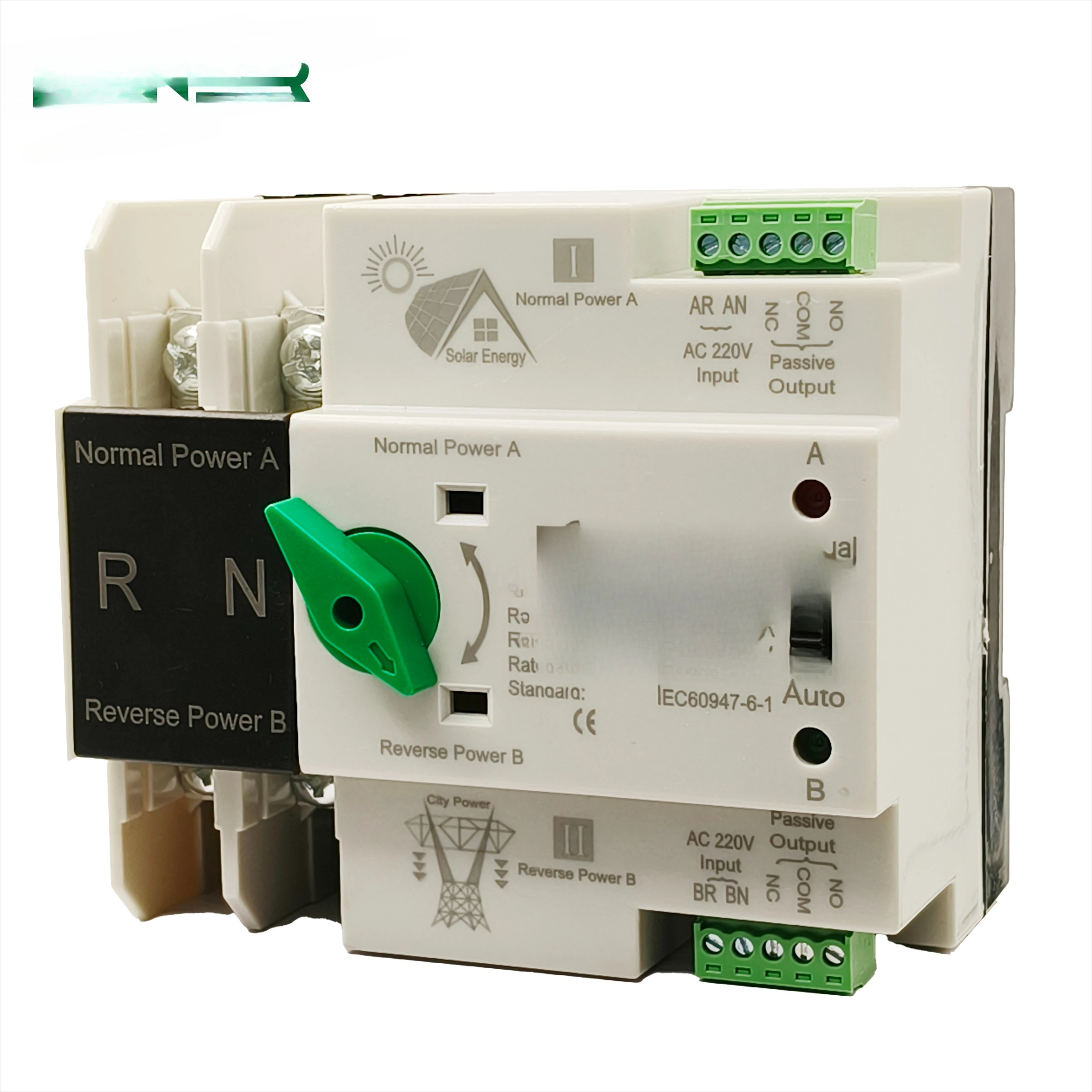 

Automatic Transfer Switch Controller 2P 3P 4P ATS 63A 100A 125A Dual Power Transfer Switch