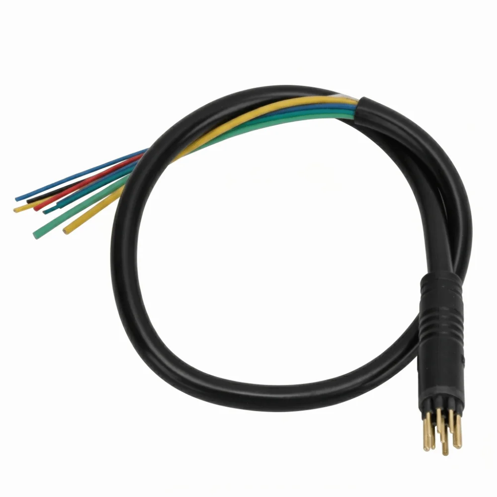 9 Pin Electric Motor Wire Copper Waterproof Electric Scooter Wire Lightweight Black Scooter Motor Wire For Change Bike To E-bike