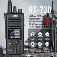 Radtel RT-730 10w Air Band Ham Radio Full Band Amateur Ham Walkie Talkie 199CH  HT USB-C Battery NOAA FM AM UHF VHF Satcom