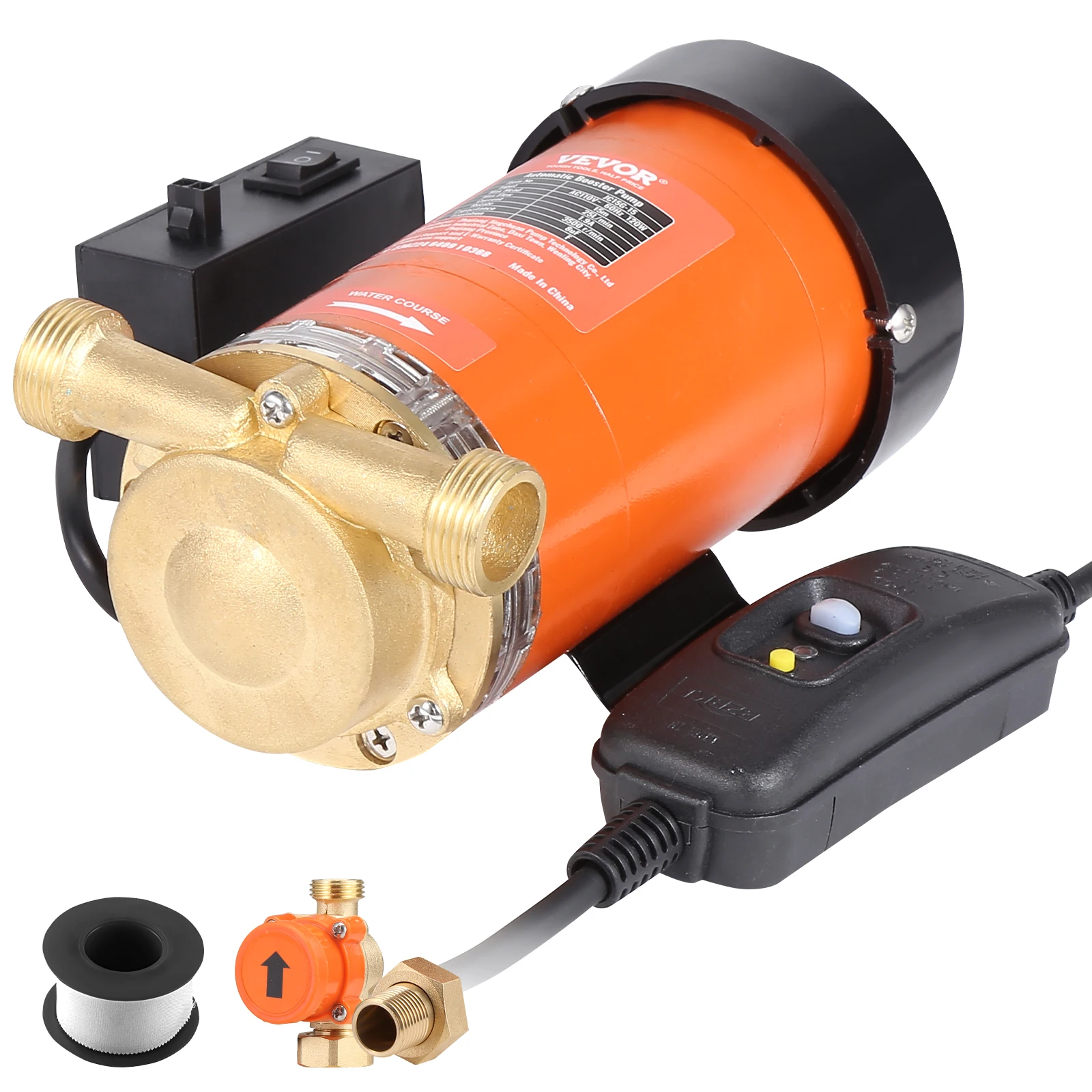 bomba de agua para aumentar presión en casa: Mi experiencia con la bomba VEVOR 120W que cambió mi ducha y toda mi rutina diaria
